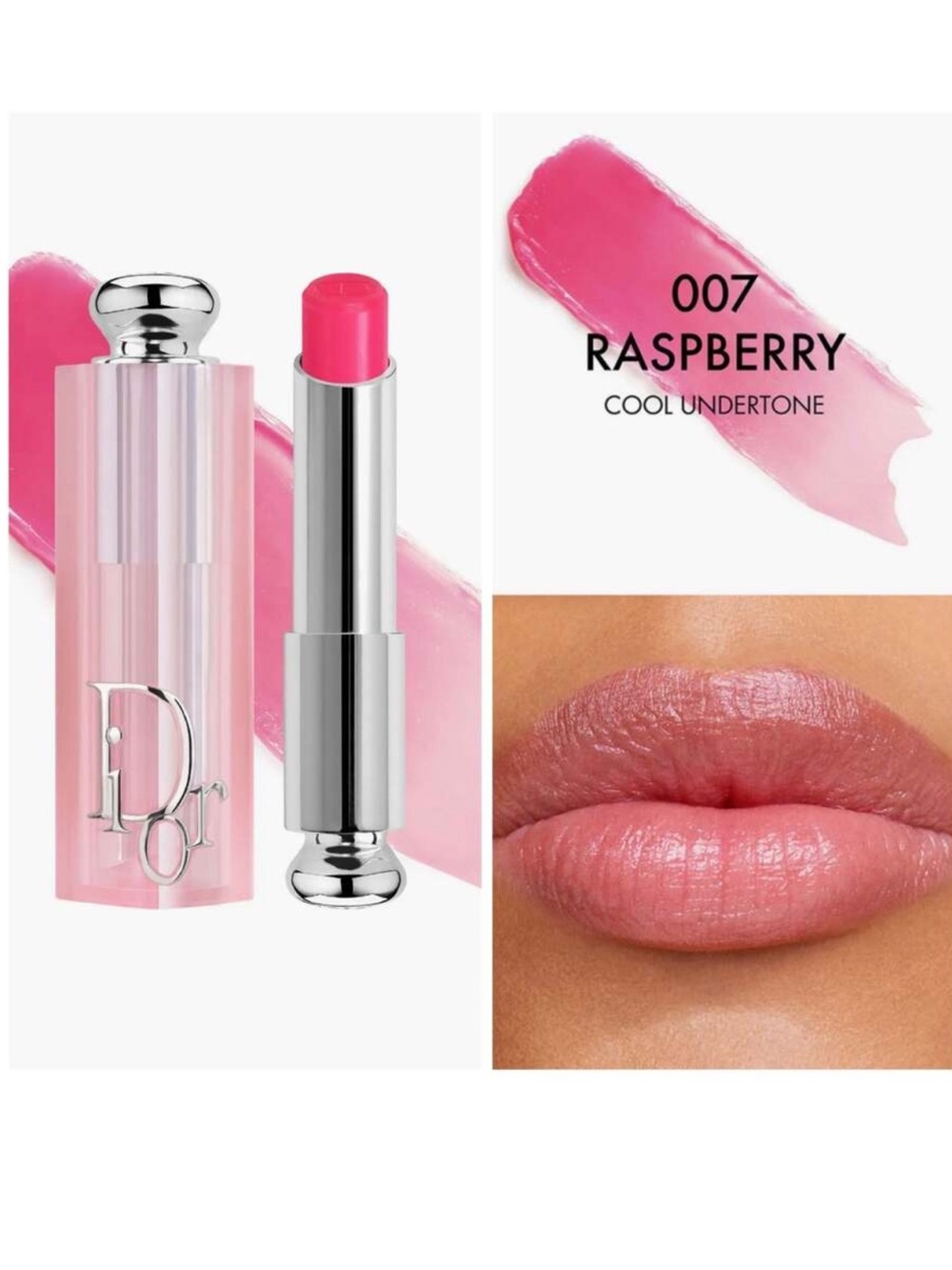 Dior Lip Glow Balm — 007 Raspberry Cool Pink